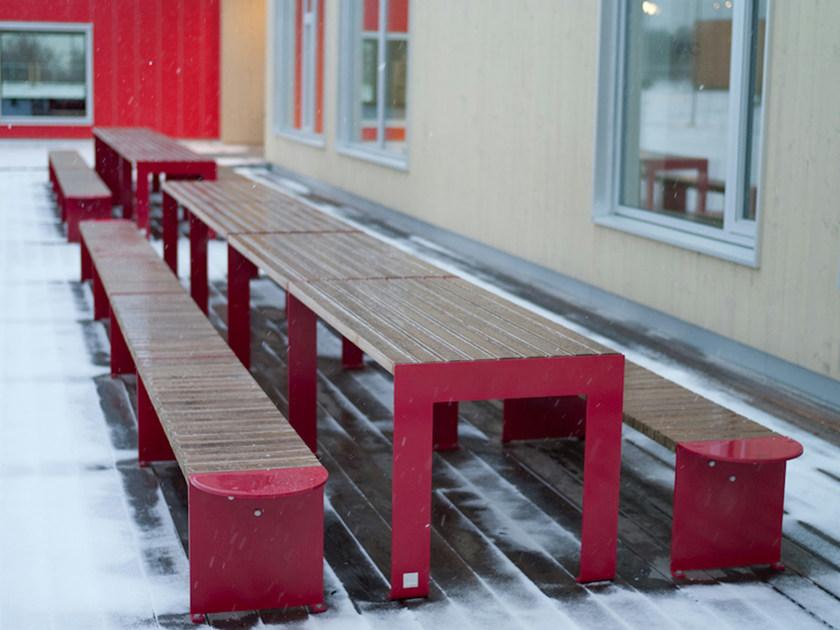 VESTRE Стол для общественных мест из стали и дерева Vroom sun-id-1415752 - Вид №11