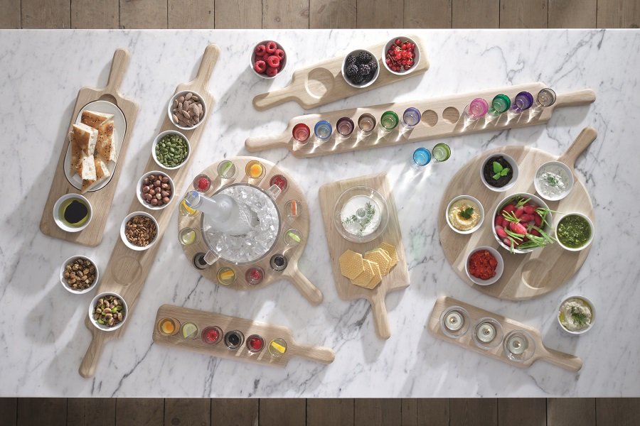 Подсвечники на подставке прозрачные 3 штуки Paddle LSA INTERNATIONAL  00-3870356 Прозрачный  - Вид №2