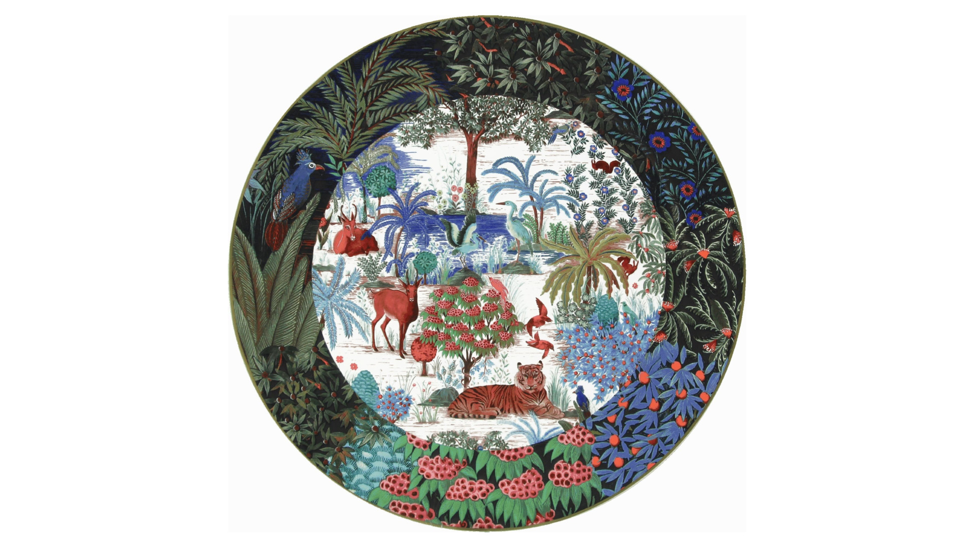 10663641 Gien Сервиз чайно-столовый Gien Дворцовый сад на 6 персон 33 предмета, фаянс Фаянс  - Вид №1