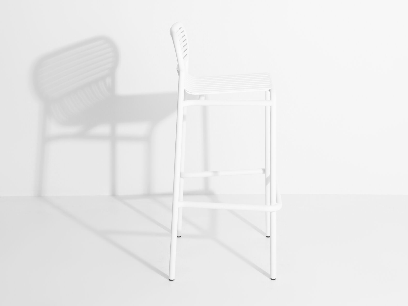 Алюминиевый высокий стул с порошковым покрытием с подставкой для ног Petite Friture WEEK-END ARCH-00135780 - Вид №12