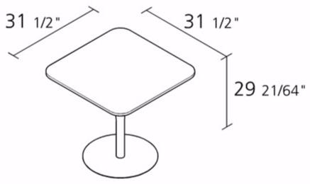 Alias Квадратный стол Atlas sun-id-1467691 - Вид №2