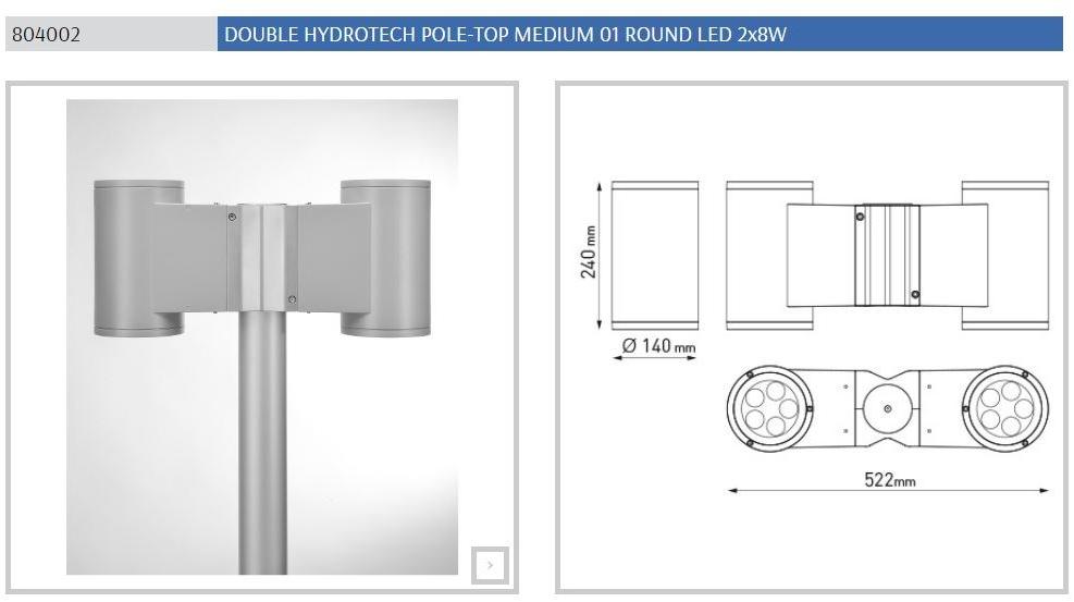 PUK Светодиодный уличный фонарь из литого под давлением алюминия Hydrotech sun-id-1465341 - Вид №19