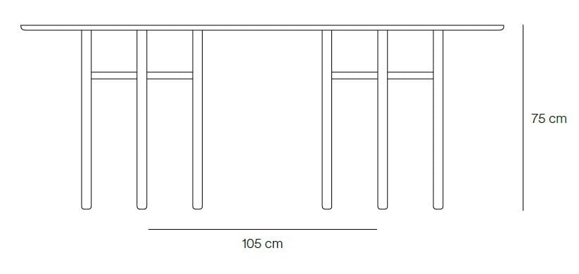 Овальный стол из шпона и каучукового дерева TEULAT Junco ARCH-00145942 - Вид №11
