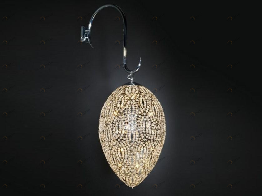 VGnewtrend Настенный светильник на несъемном кронштейне с кристаллами Arabesque sun-id-1464317