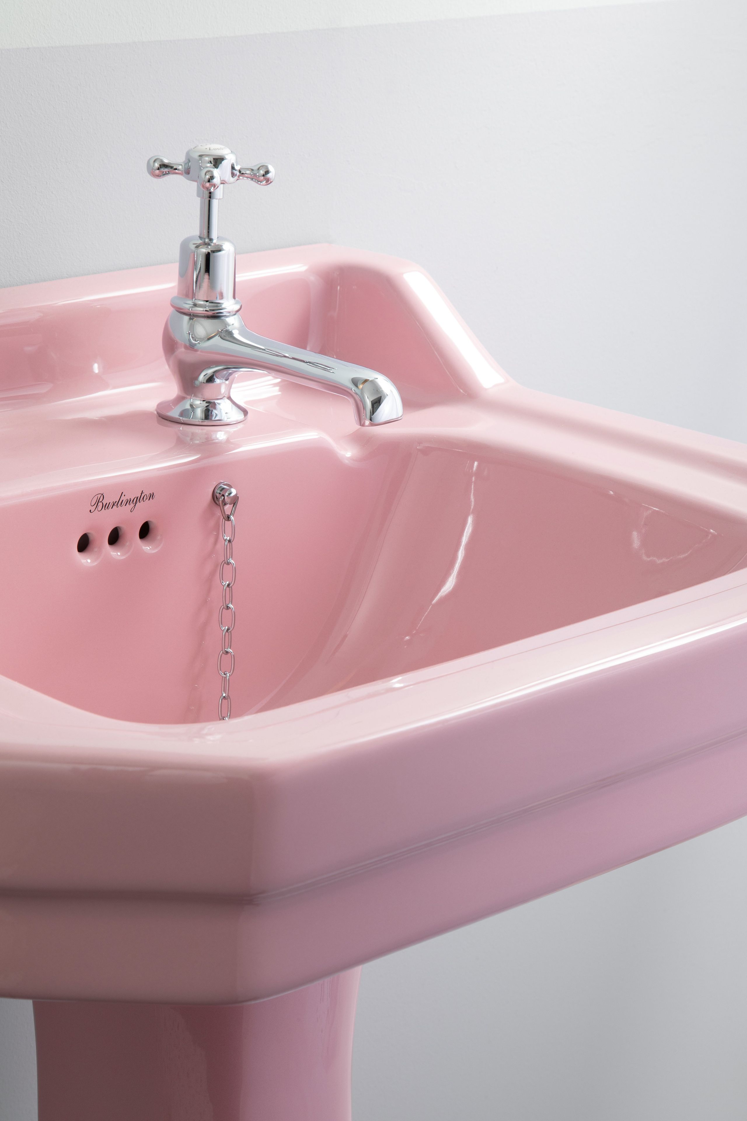 Прямоугольный умывальник из стекла на колонне Burlington На заказ ARCH-00028147 - Вид №6