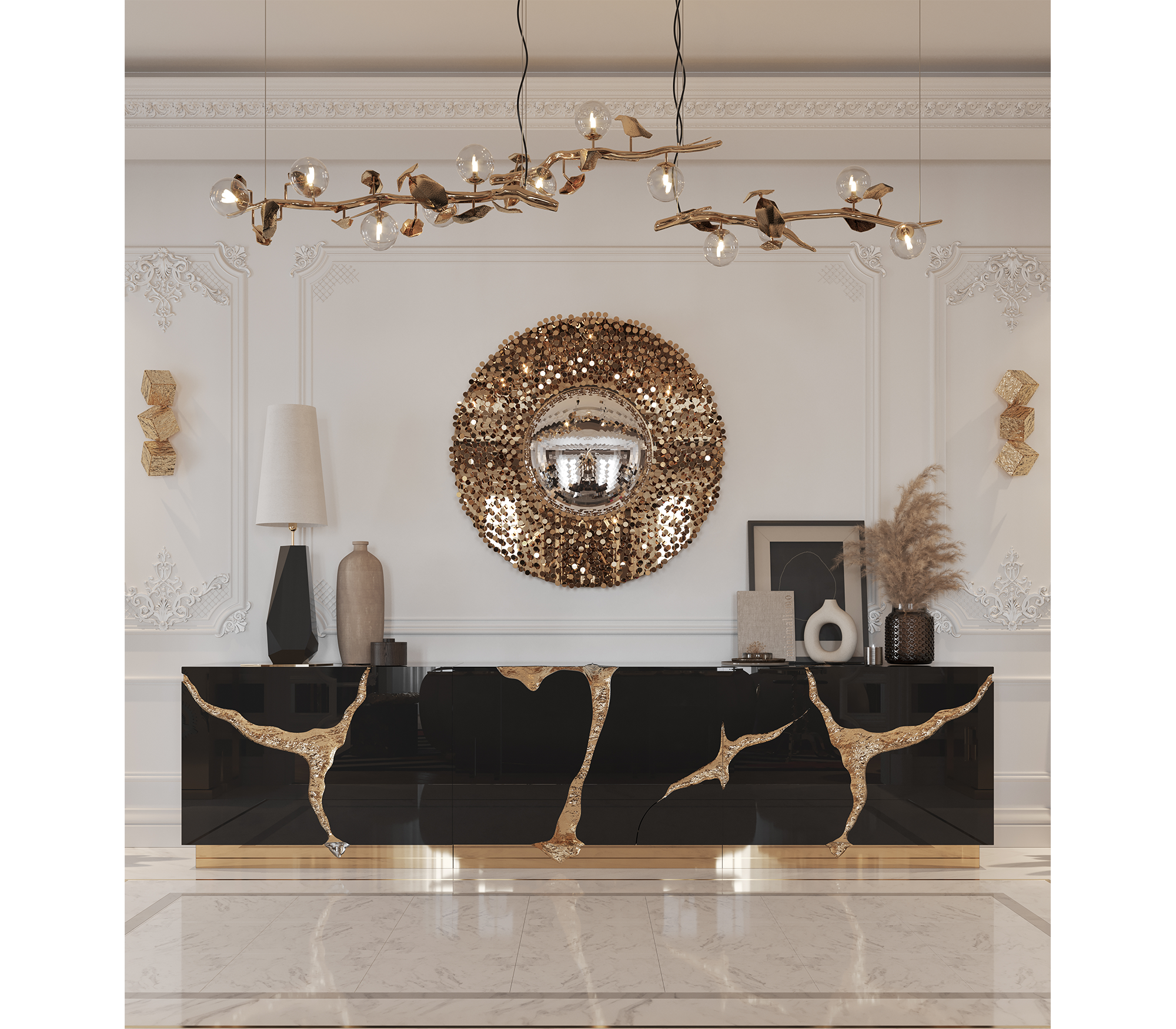 0-022 Почувствуй настольную лампу Boca Do Lobo  - Вид №4