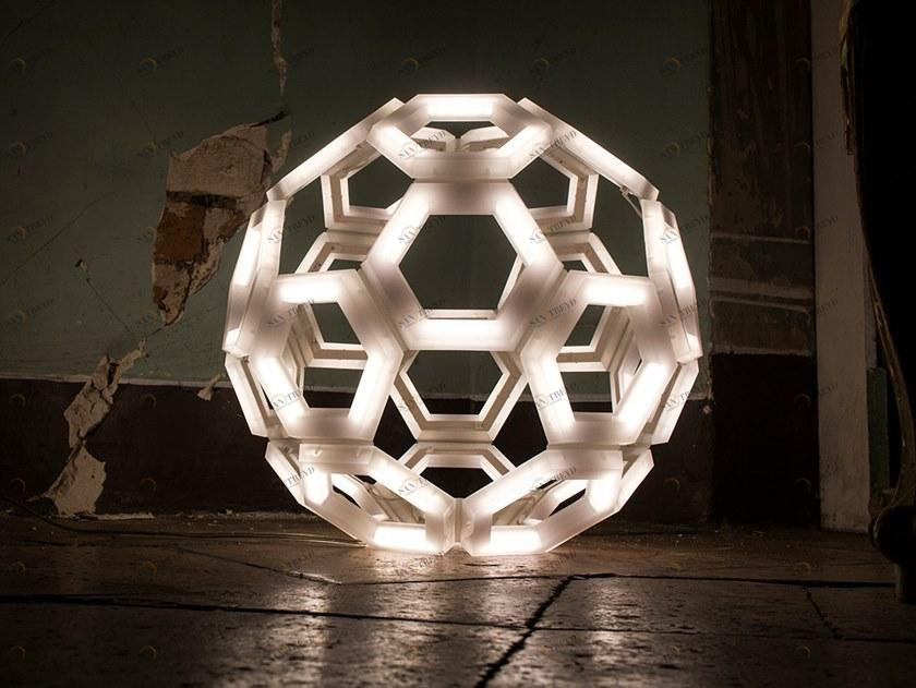 Kriladesign Торшер светодиодный в пмма Fullerene 1006