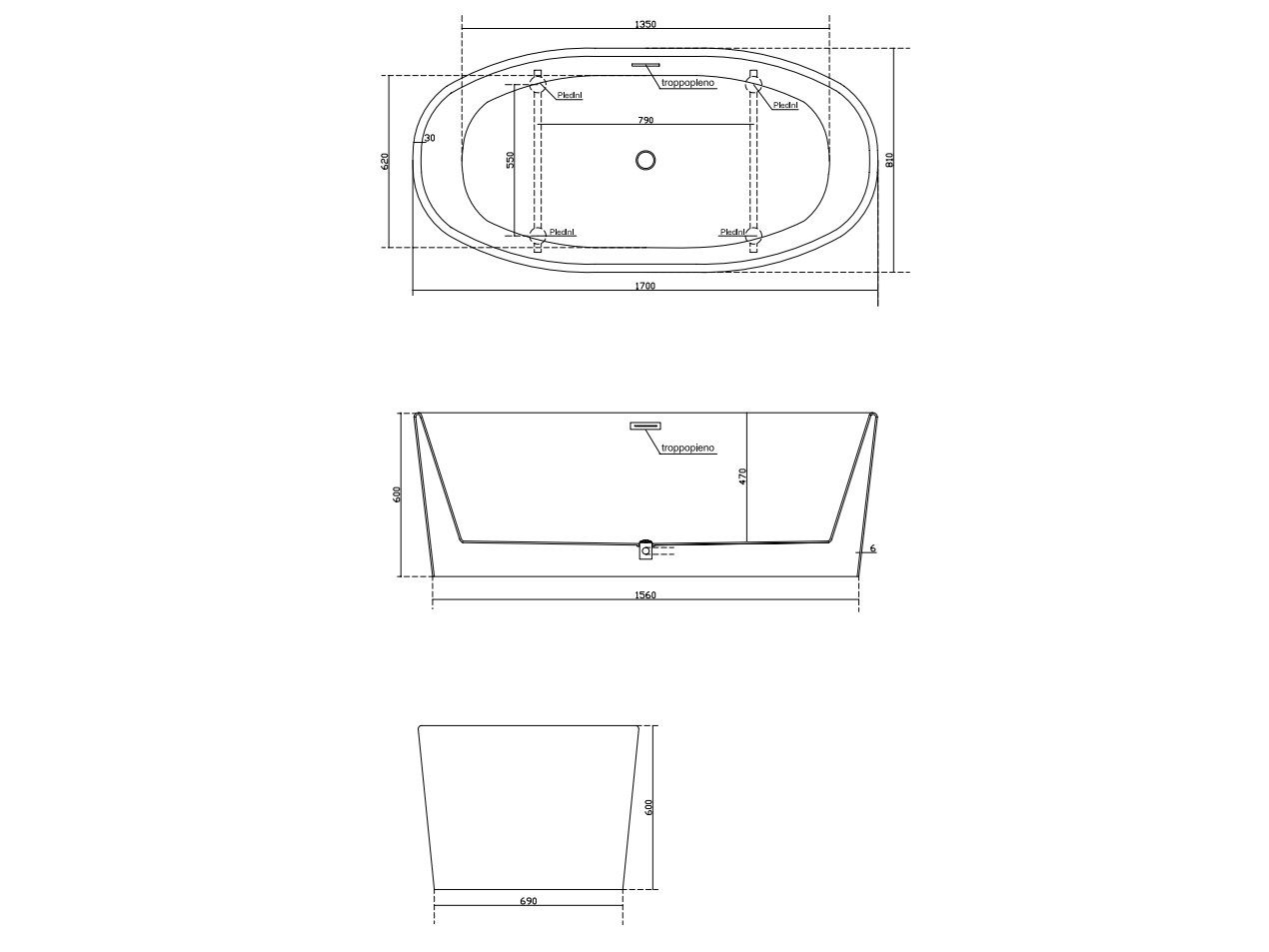 Акриловая ванна Galassia EDEN ARCH-00053682 - Вид №3