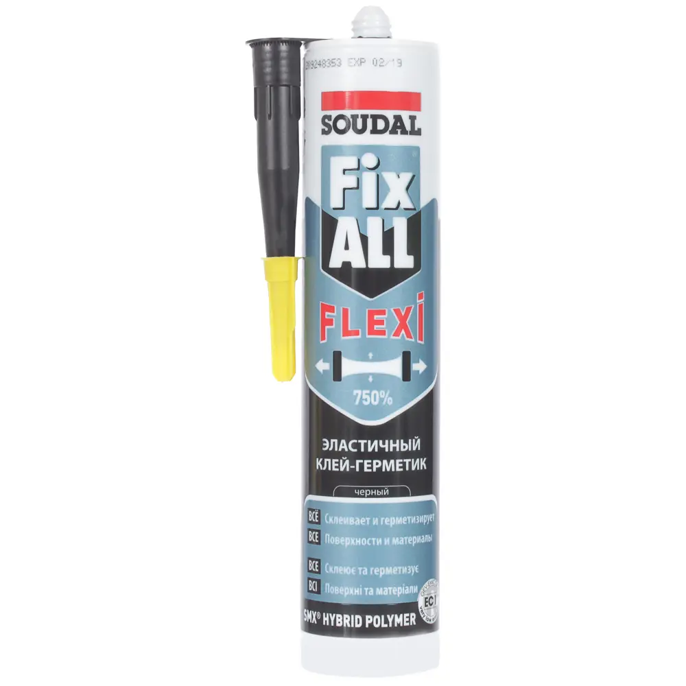 Клей-герметик Fix all classic цвет черный 290 мл Soudal STLM-2200456