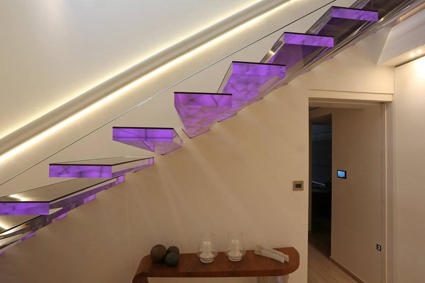 Siller Treppen Прямая консольная лестница со светодиодами Diamond sun-id-1424921 - Вид №8