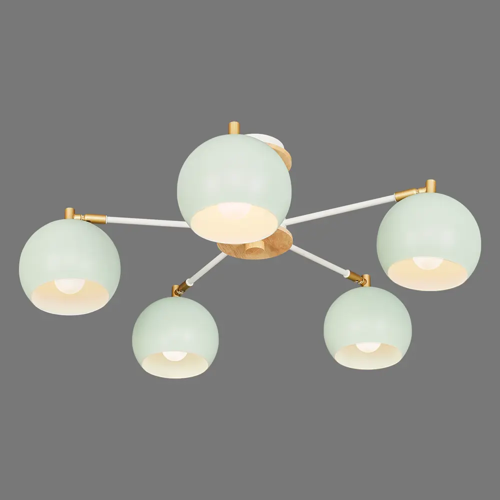 Люстра L1162-5 Morila Green 5xЕ27x40 Вт цвет зеленый LAMPLANDIA STLM-2170199 - Вид №2