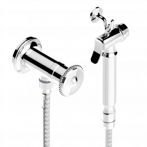 G47-5840/8 Душ гигиенический: вентиль, 1.25 м шланг, крючок, вывод для душа и лейка с клапаном (возможны только следующие покрытия A02, B01,C01, D03, E02, F01, G01,G02) Thg-paris Vendôme Хром