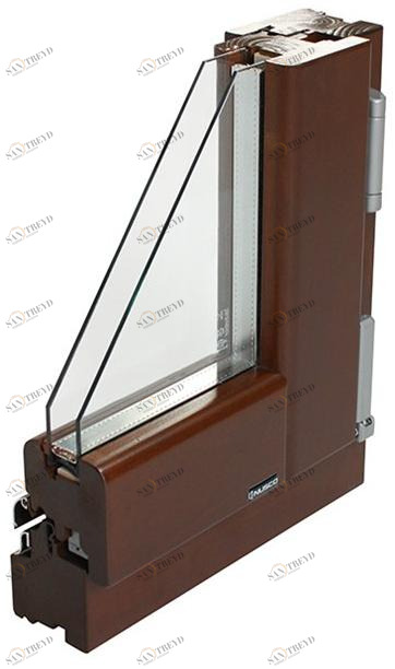 NUSCO Окно с двойным остеклением из массива сосны Finestre in legno / finestre in alluminio e legno sun-id-1466155