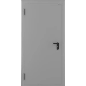 Дверь противопожарная EI60 108x205 см левая цвет светло-серый RAL7035