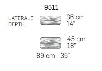 Деревянный низкий квадратный журнальный столик NICOLINE RUBENS ARCH-00132735 - Вид №3