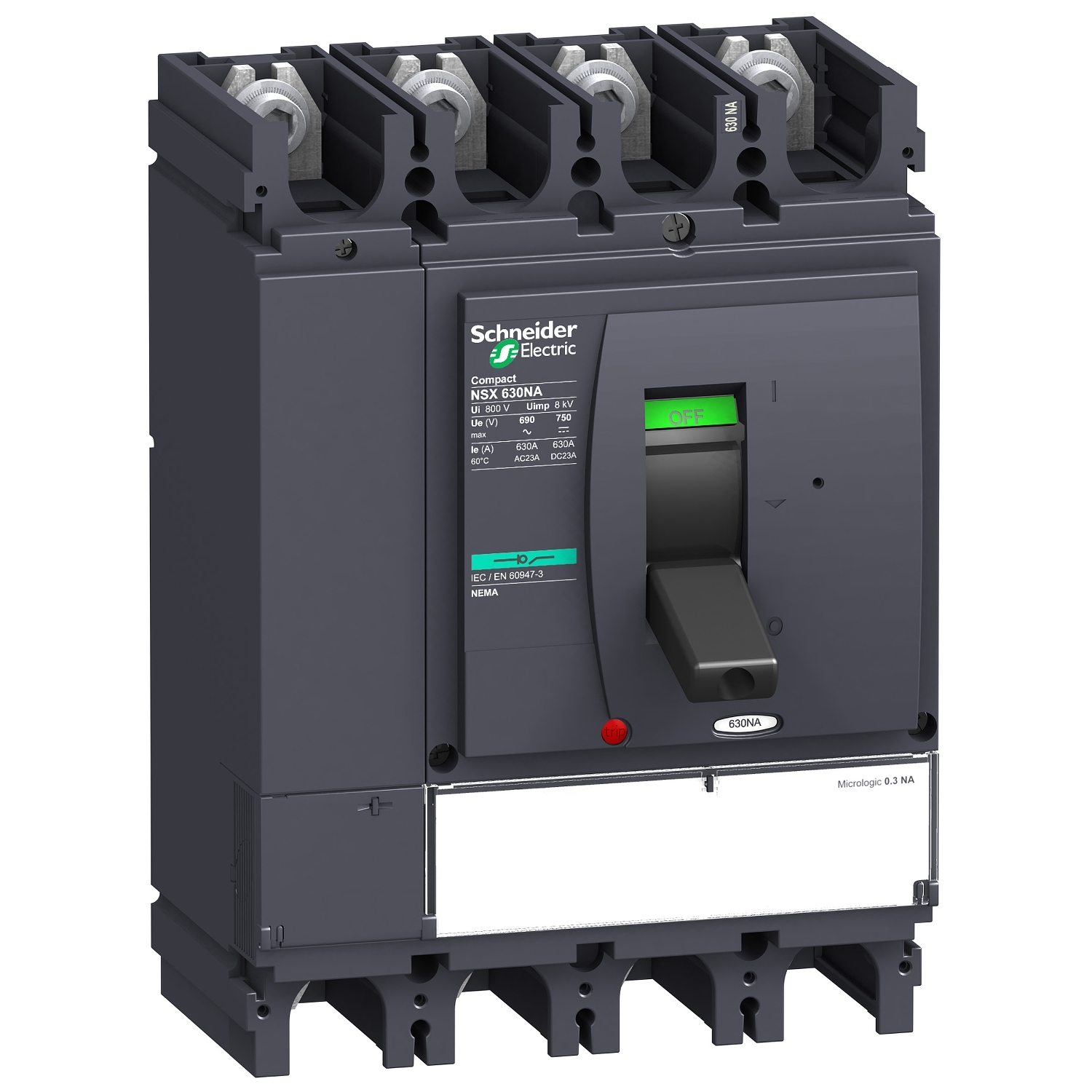 LV432957 Выключатель-разъединитель NSX 630, 4P, 630А Schneider Electric Compact