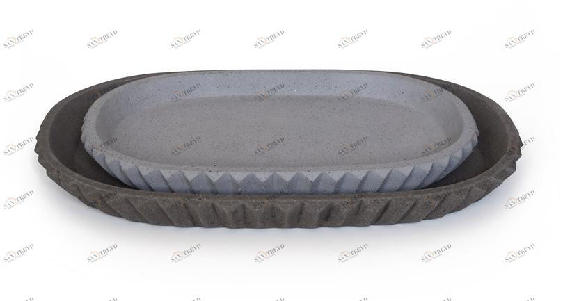 URBI et ORBI Поднос овальный из бетона Siman sun-id-1348753