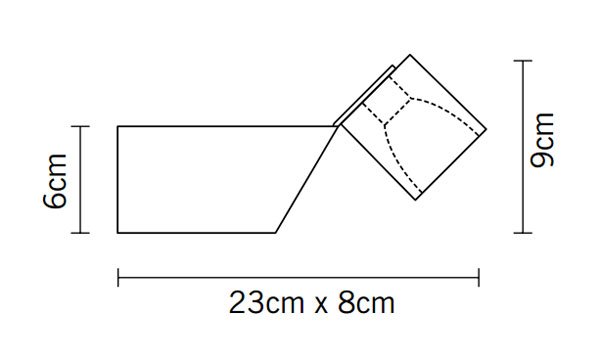 Светильник настенный черный Fabbian D28D0302 FABBIAN  00-3882491 Черный  - Вид №3