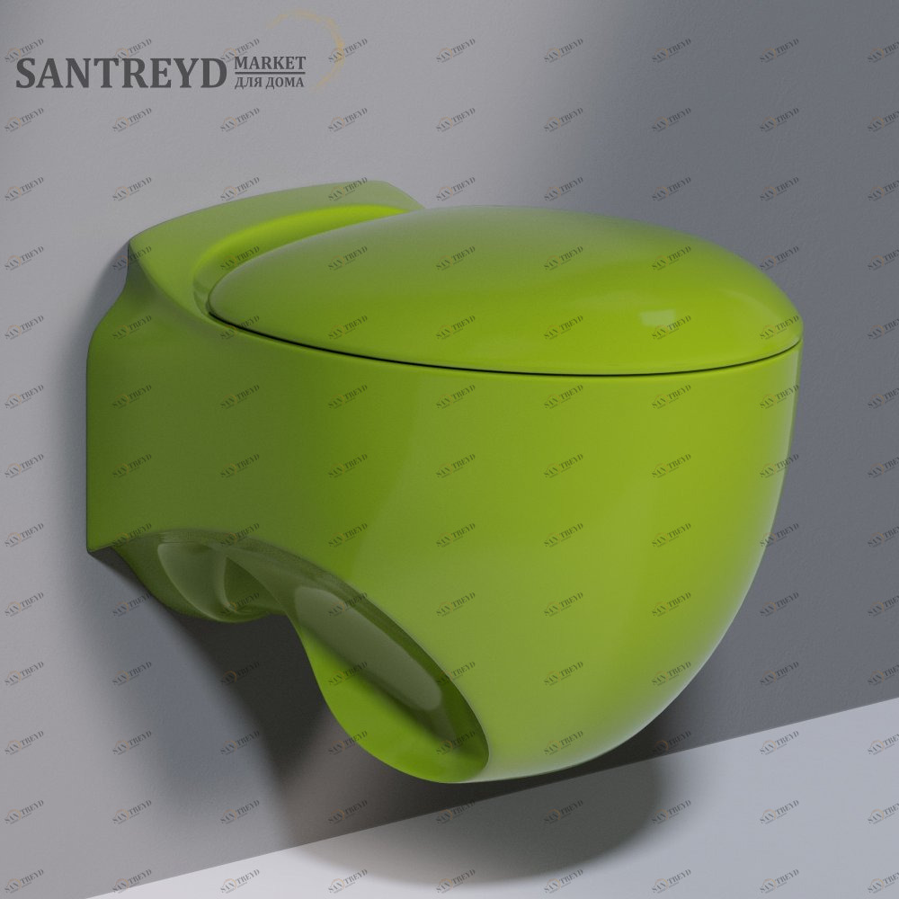 SS531T0R0V6.121 Подвесной унитаз настенный Зеленый A. e T. Italia ACCENT Италия AeT ITALIA