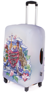 ECO Санкт-Петербург XL Чехол для чемодана большой Fancy Armor ECO