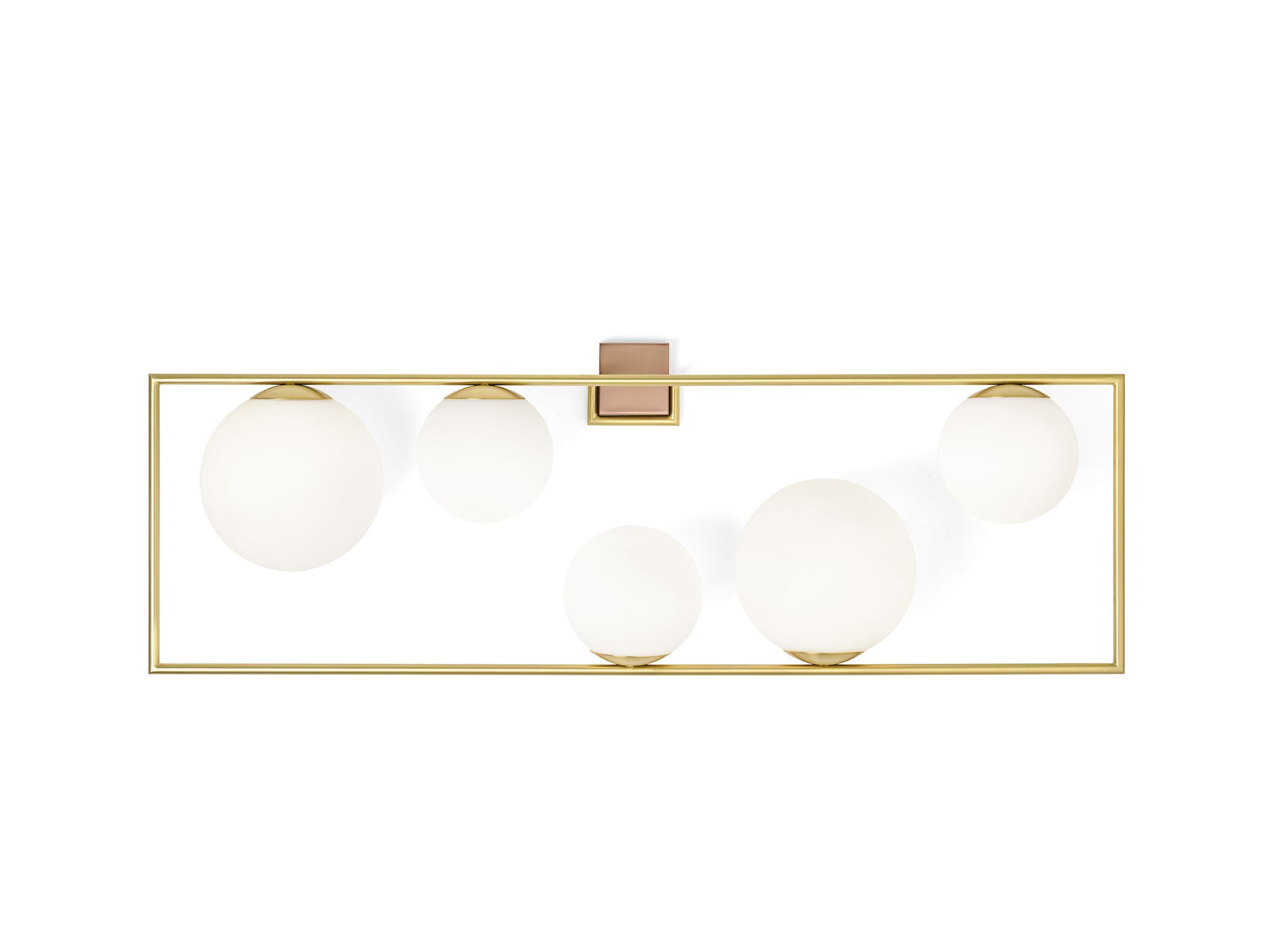 Стальной и стеклянный настенный светильник Miloox Buble ARCH-00139425