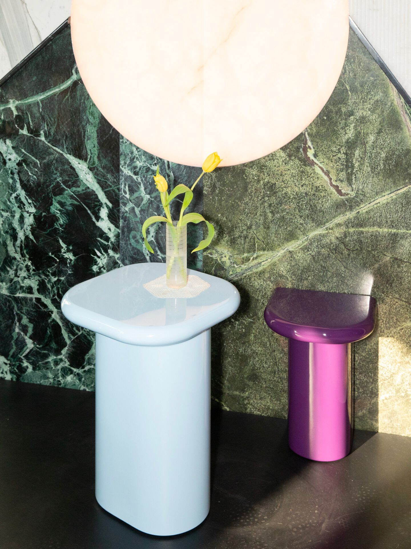 Высокий квадратный журнальный столик из МДФ Punto Zero Franca e Allegra ARCH-00008715