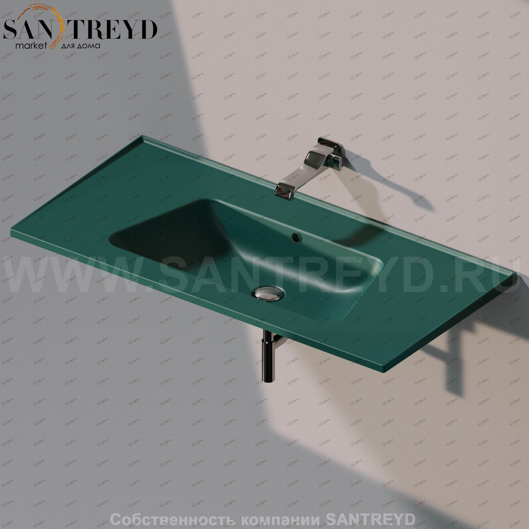 BM105L5020 Подвесная раковина настенная прямоугольная Ceramica Flaminia Bloom