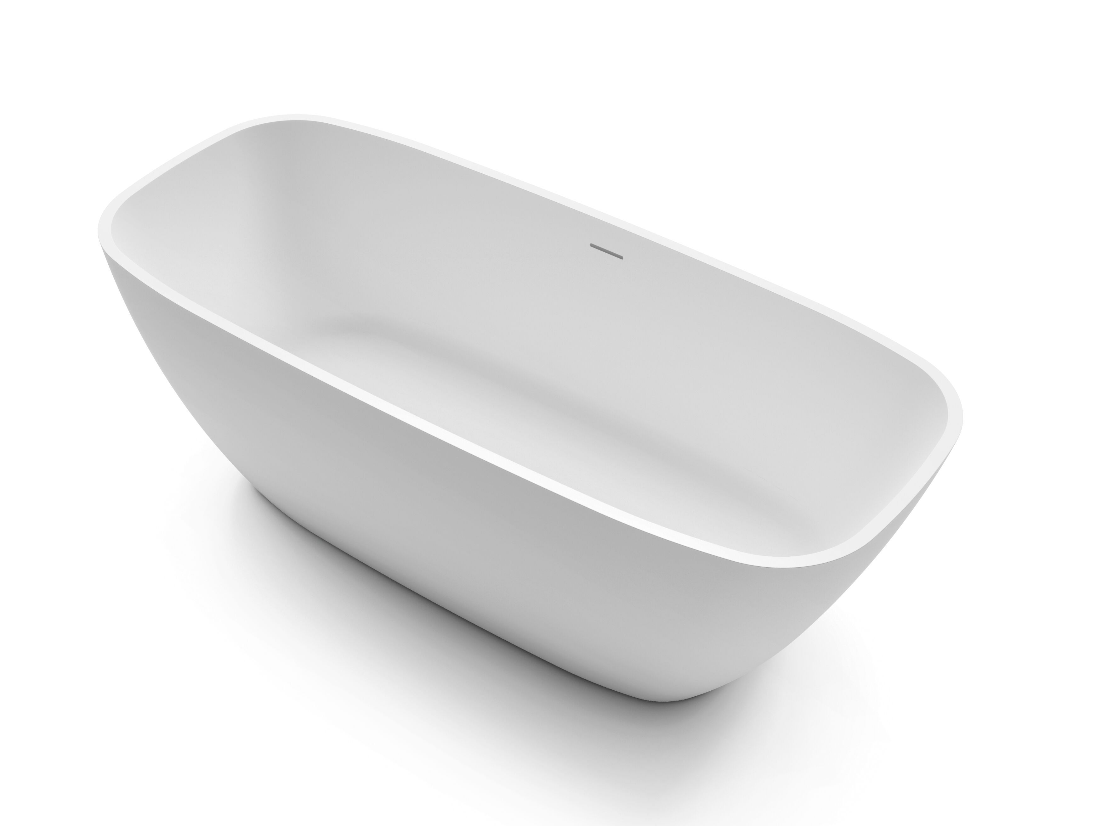 Прямоугольная ванна в центре комнаты в твердой поверхности Gruppo Treesse мебель для ванной комнаты-отдельно стоящие ванны ARCH-00080421 - Вид №2