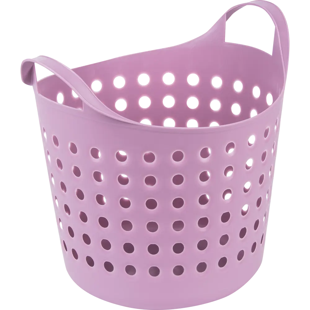 Корзина для хранения Soft 27.4x29.5x32.7 см 10 л пластик без крышки цвет сиреневый BEROSSI STLM-2176917