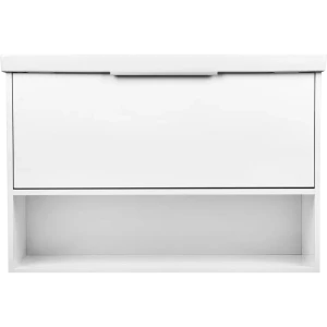 Тумба под раковину подвесная «Дана» 90 см цвет белый глянец