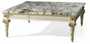 OAK Прямоугольный журнальный столик с мраморной столешницей Galleria