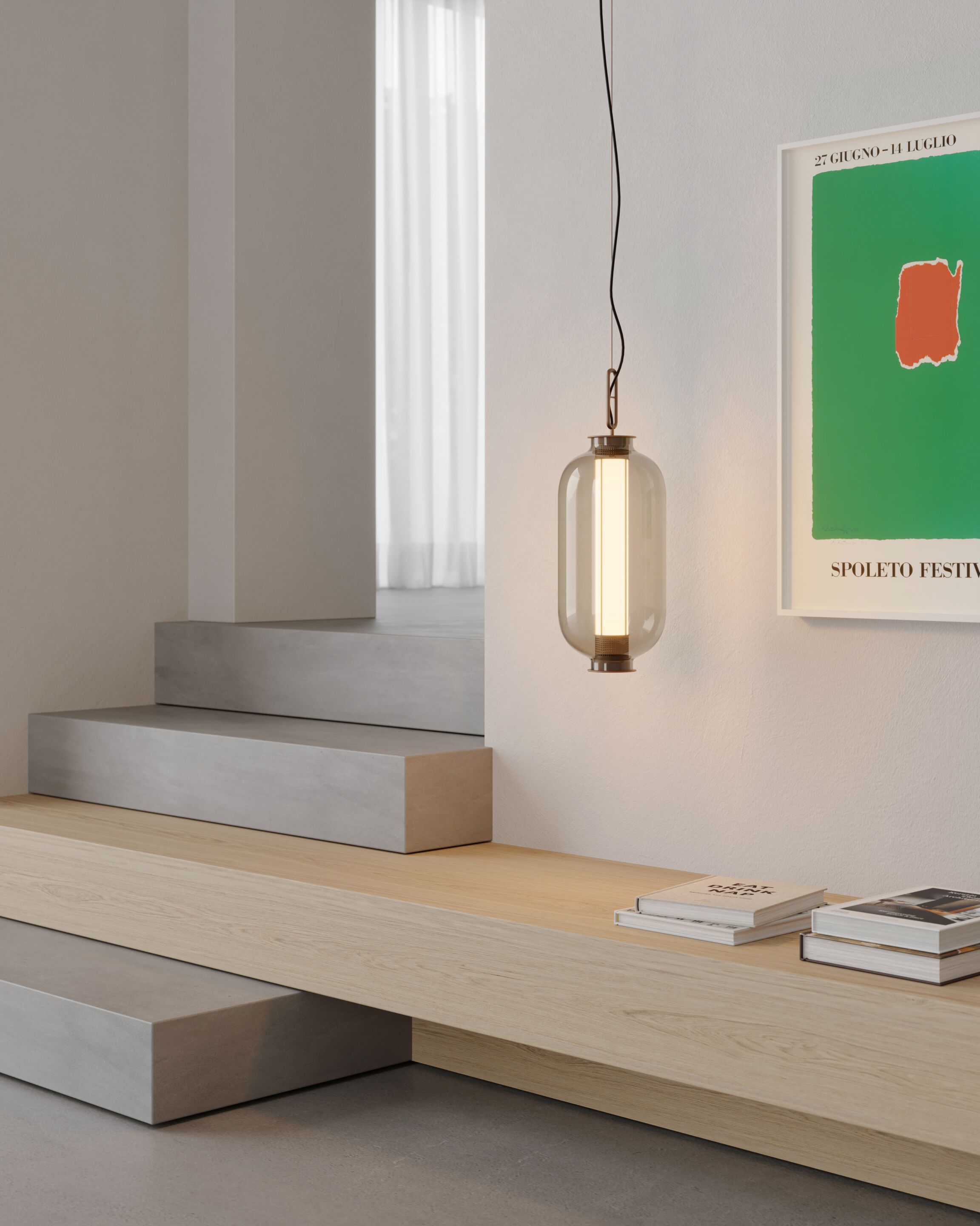 Выдувное стекло открытый подвесной светильник / подвесной светильник PARACHILNA Bai ARCH-00046486 - Вид №1