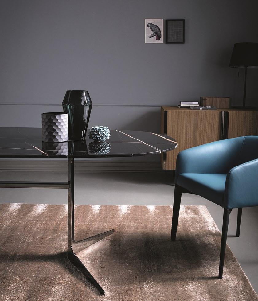 Bodema Овальный обеденный стол из мрамора Blake Bla098/bla100 - Вид №1