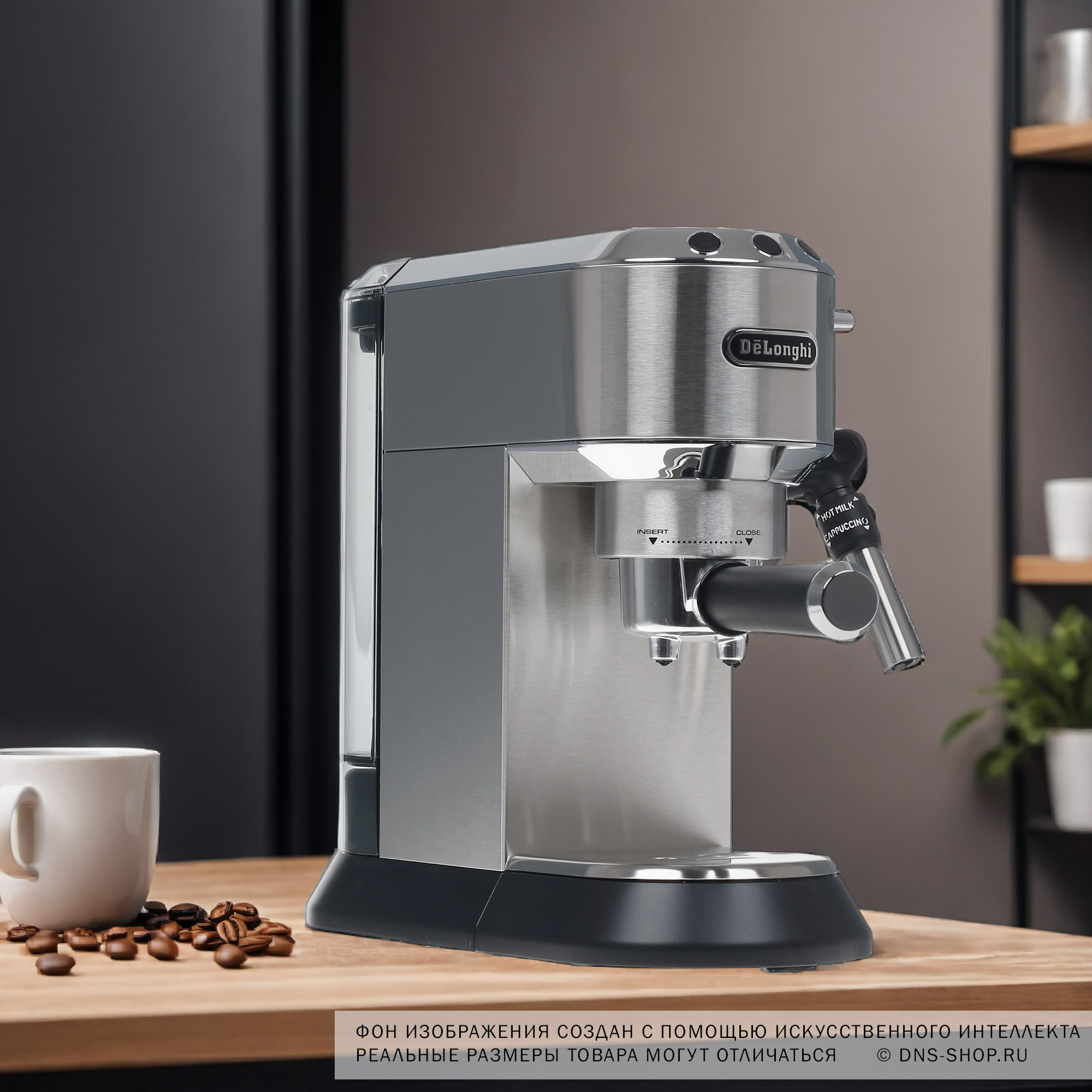 1130458 Кофеварка рожковая DeLonghi EC 685.M серебристый STDN-0061396 - Вид №8