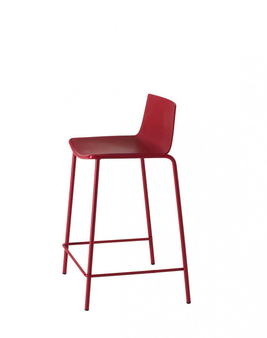 Cuba 623b Барный стул со стальным каркасом, 4 ножки. Полипропиленовая оболочка. Et al. Cuba - Вид №1