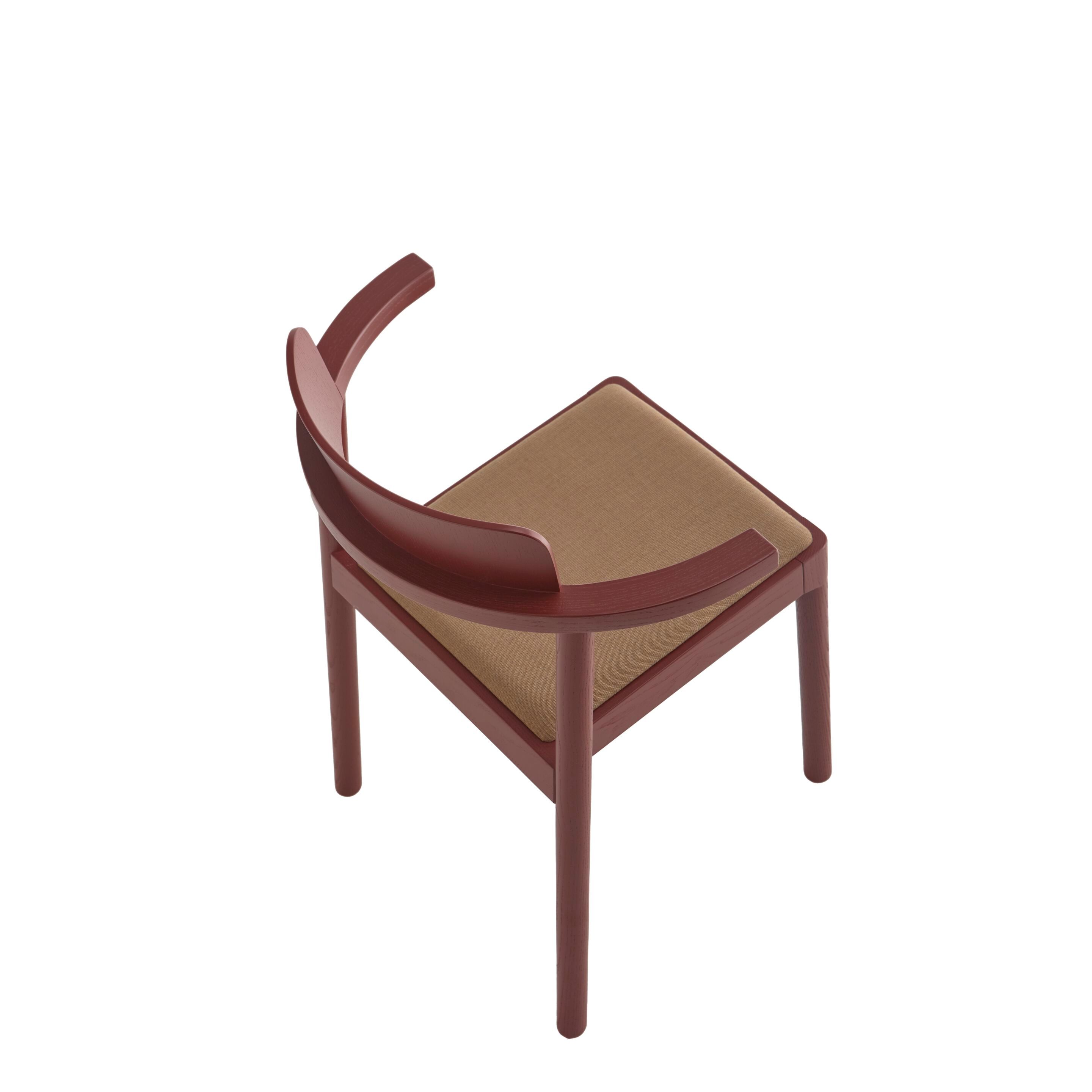 Мягкий стул из ясеня с подлокотниками Zilio A&C аромат ARCH-00101836 - Вид №3