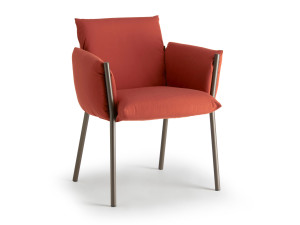 Тканевый мягкий садовый стул с подлокотниками