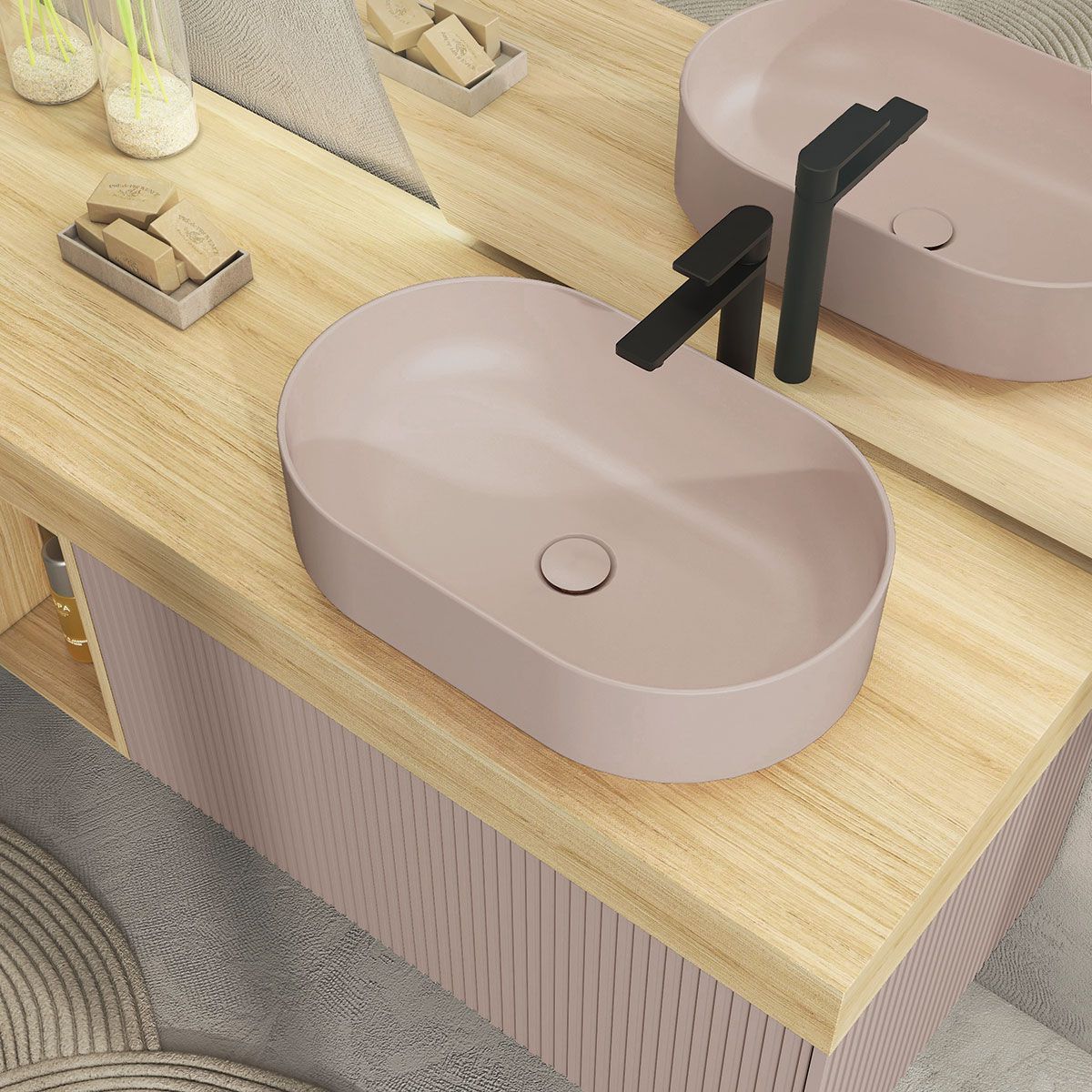 Деревянный подвесной шкаф для умывальника с выдвижными ящиками LEGNOBAGNO Re-Stretch ARCH-00053737 - Вид №6
