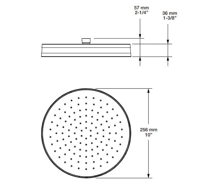 Круглая душевая головка BARIL Flora B47 ARCH-00105631 - Вид №2