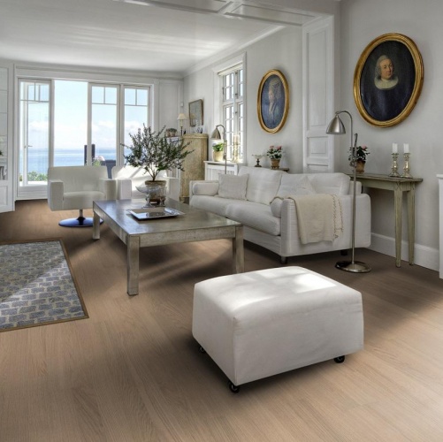 Паркетная доска Kahrs Дуб Прилив Линнея Полуматовая Брашированная 2600200571 - Вид №9