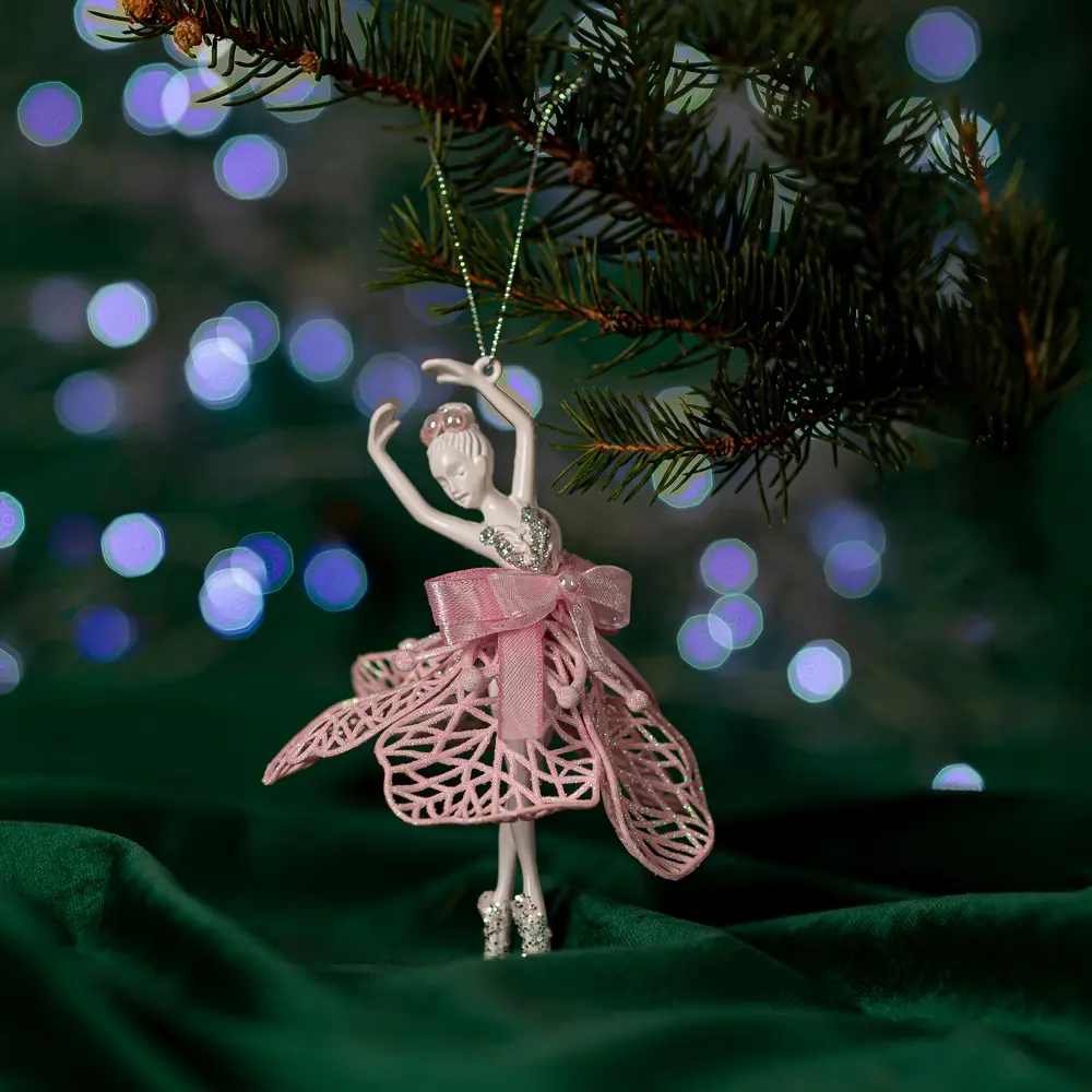 84884205 Новогоднее украшение Балерина 15x13 см цвет розовый STLM-1463207 Santreyd  - Вид №3
