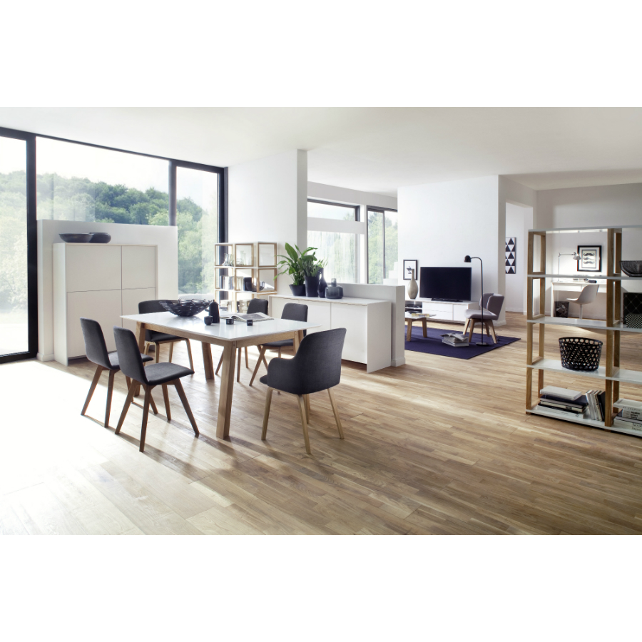 Стеллаж Tenzo Art, 156x120x36 см, дуб, белый 2324001 - Вид №2