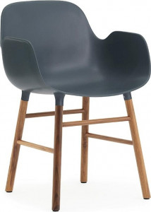 602771 Кресло Walnut Blue Normann Copenhagen Form