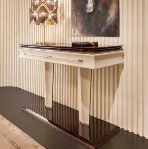 Turri Прямоугольная консоль из кожи Noir