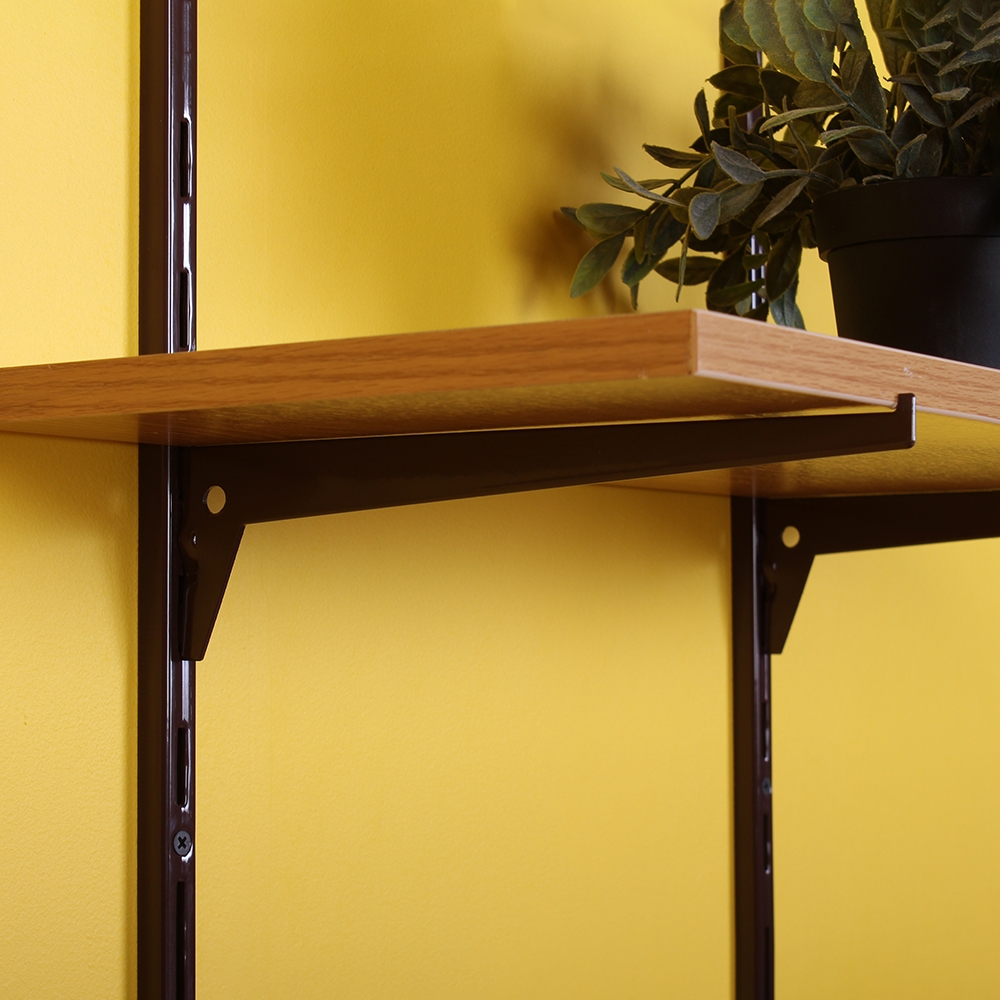 Кронштейн к стеновым стойкам , 165x6x70 мм, коричневый LJPS0542 Public Steel Россия  - Вид №1