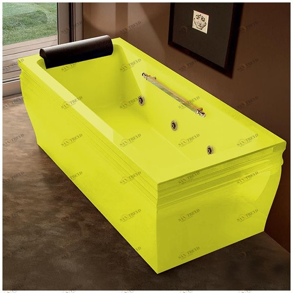 Ванна с гидромассажем жёлтая с золотом Gruppo Treesse Blanque 1880 V1687-SX-ZZ STDV1687SXZZ