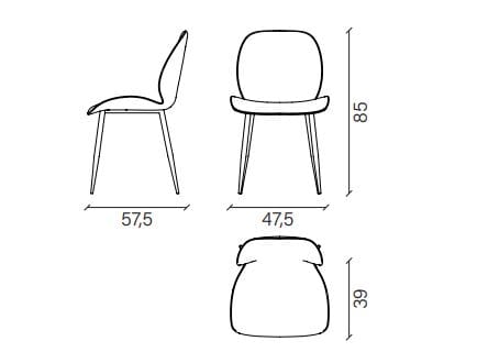 Бархатный стул Devina Nais CITY ARCH-00099364 - Вид №2