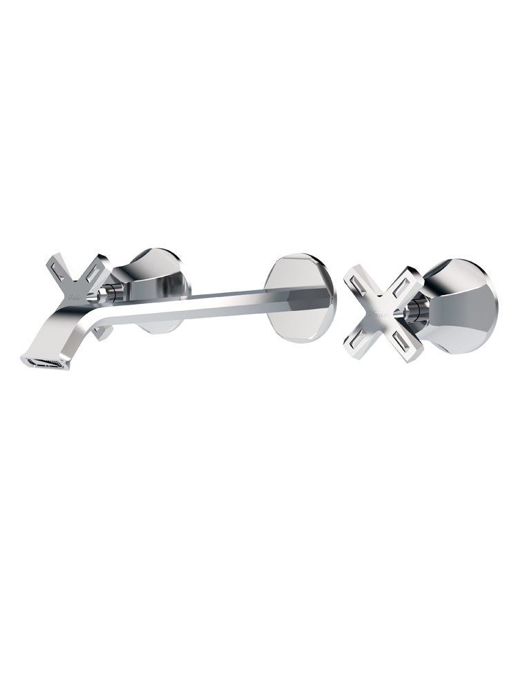 1805/3/1/E
+ 054061 Bellosta Rubinetterie НАСТЕННЫЙ БЛОК ДЛЯ УМЫВАЛЬНИКА С ДЛИННОЙ ГОРЬКОЙ C / SWAROVSKI Stresa