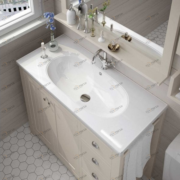 Avila Dos Раковина керамическая белая RUSTICO 100 BASINS AND WORKTOPS 0120558