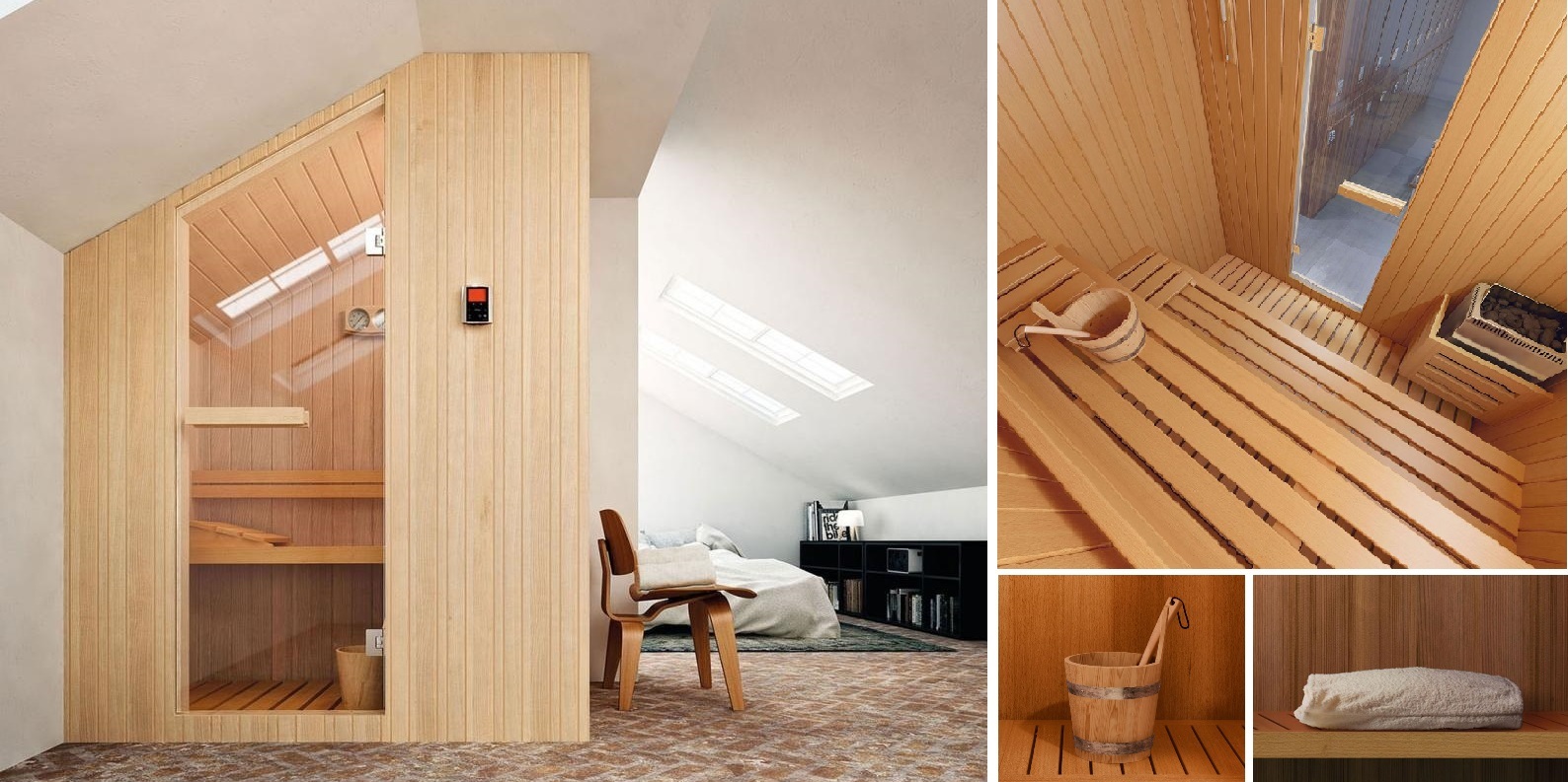 Многофункциональная баня Nuvola 130x100 Glass1989 NUVOLA130X100 - Вид №1